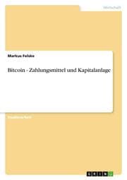 Cover von Bitcoin - Zahlungsmittel und Kapitalanlage