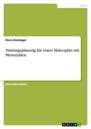Cover von Trainingsplanung für einen Makroplan mit Mesozyklen