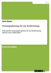 Cover von Trainingsplanung für das Krafttraining
