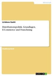 Cover von Distributionspolitik. Grundlagen, E-Commerce und Franchising