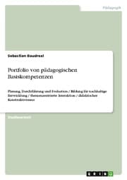 Cover von Portfolio von pädagogischen Basiskompetenzen