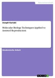 Cover von Molecular Biology Techniques Applied to Assisted Reproduction