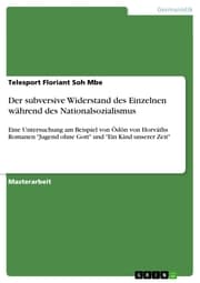 Cover von Der subversive Widerstand des Einzelnen während des Nationalsozialismus