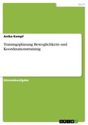 Cover von Trainingsplanung. Beweglichkeits- und Koordinationstraining