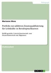Cover von Portfolio zur additiven Zusatzqualifizierung für Lehrkräfte in Berufssprachkursen