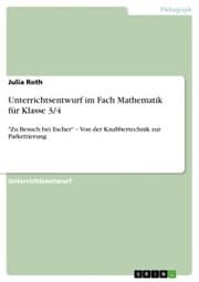 Cover von Unterrichtsentwurf im Fach Mathematik für Klasse 3/4