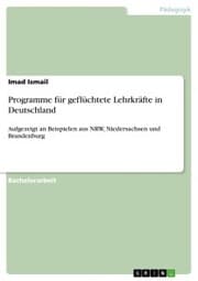 Cover von Programme für geflüchtete Lehrkräfte in Deutschland