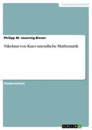 Cover von Nikolaus von Kues unendliche Mathematik