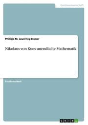Cover von Nikolaus von Kues unendliche Mathematik