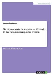 Cover von Nichtparametrische statistische Methoden in der Programmiersprache Oberon