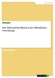 Cover von Das 360-Grad-Feedback in der öffentlichen Verwaltung