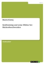 Cover von Krafttraining und seine Effekte bei Rückenbeschwerden