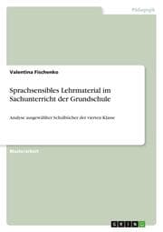 Cover von Sprachsensibles Lehrmaterial im Sachunterricht der Grundschule