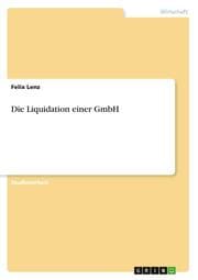 Cover von Die Liquidation einer GmbH