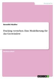 Cover von Fracking verstehen. Eine Modellierung für das Geowindow