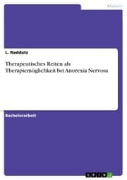 Cover von Therapeutisches Reiten als Therapiemöglichkeit bei Anorexia Nervosa