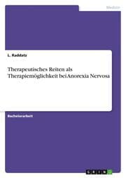 Cover von Therapeutisches Reiten als Therapiemöglichkeit bei Anorexia Nervosa
