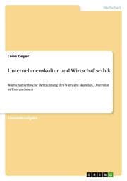 Cover von Unternehmenskultur und Wirtschaftsethik