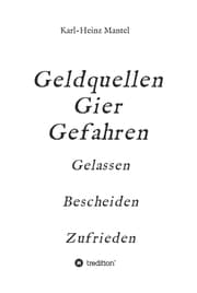 Cover von Geldquellen Gier Gefahren