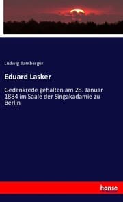 Cover von Eduard Lasker