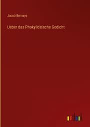 Cover von Ueber das Phokylideische Gedicht