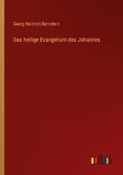Cover von Das heilige Evangelium des Johannes