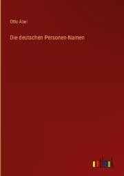 Cover von Die deutschen Personen-Namen