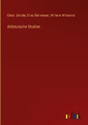 Cover von Altdeutsche Studien