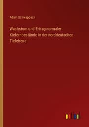 Cover von Wachstum und Ertrag normaler Kiefernbestände in der norddeutschen Tiefebene