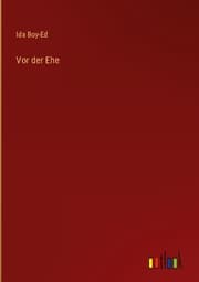 Cover von Vor der Ehe
