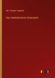 Cover von Das niederdeutsche Schauspiel