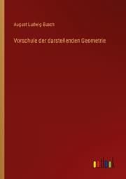 Cover von Vorschule der darstellenden Geometrie