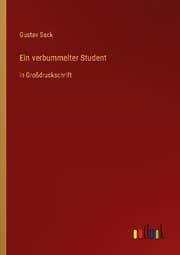 Cover von Ein verbummelter Student