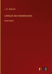 Cover von Lehrbuch des Handelsrechts