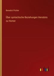 Cover von Über syntactische Beziehungen Herodots zu Homer