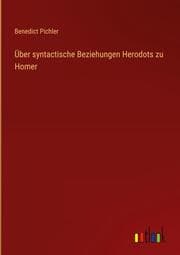 Cover von Über syntactische Beziehungen Herodots zu Homer