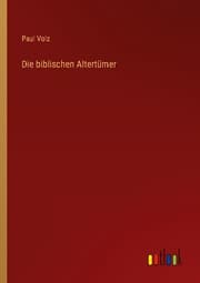 Cover von Die biblischen Altertümer