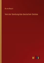 Cover von Von der Sendung des deutschen Geistes