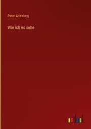 Cover von Wie ich es sehe