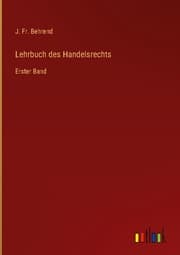 Cover von Lehrbuch des Handelsrechts