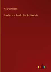 Cover von Studien zur Geschichte der Medizin