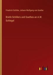 Cover von Briefe Schillers und Goethes an A.W. Schlegel