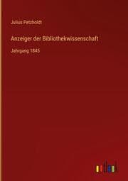 Cover von Anzeiger der Bibliothekwissenschaft