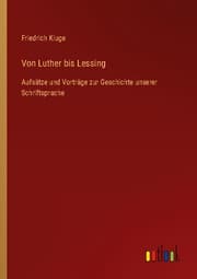 Cover von Von Luther bis Lessing