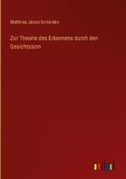 Cover von Zur Theorie des Erkennens durch den Gesichtssinn
