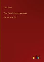 Cover von Vom französischen Versbau
