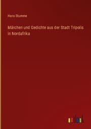 Cover von Märchen und Gedichte aus der Stadt Tripolis in Nordafrika