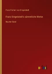 Cover von Franz Dingelstedt's sämmtliche Werke