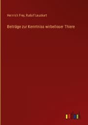Cover von Beiträge zur Kenntniss wirbelloser Thiere