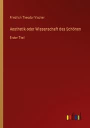 Cover von Aesthetik oder Wissenschaft des Schönen